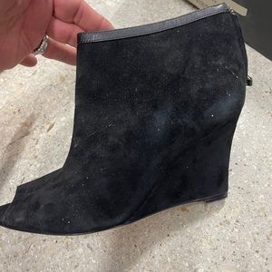 Elsa Peep toe wedge bootie